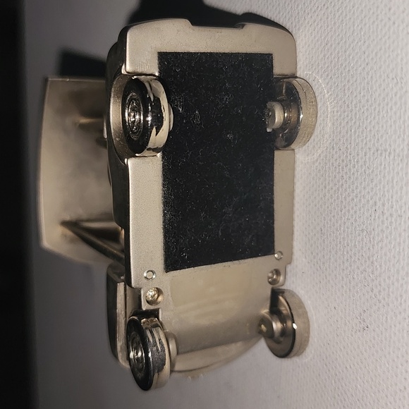 Golf Cart Collectible mini clock Stainless steel moveable wheels needs battery - Picture 5 of 6